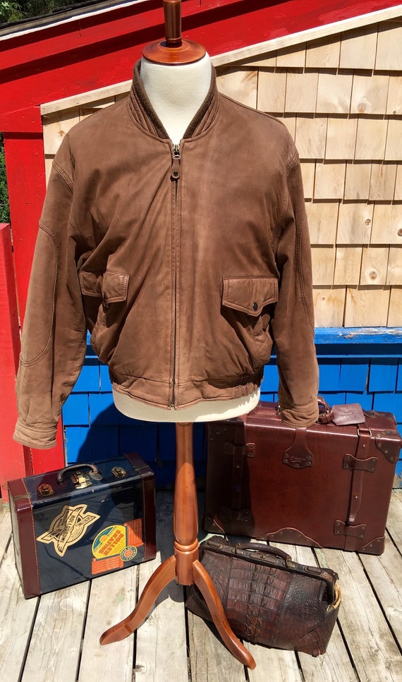 Vintage Peter England Men's Distressed Dark Brown Leather