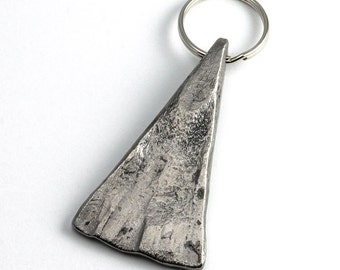 Forged Iron bag charm - hand-forged iron gift - big metal keychain - bag pendant forged by hand - blacksmith made gift idea - wrought iron