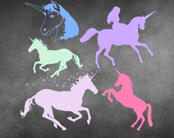 Unicorn Clip Art - Unicorn Clipart, Clip Art Unicorn, Clipart Unicorn, Unicorn Silhouette, Unicorn Graphics, Unicorn Image, Unicorns, PNG