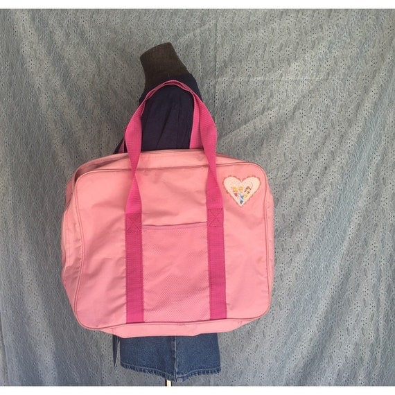 Vintage Pink Weekender Bag Disney Princesses Duffle Bag
