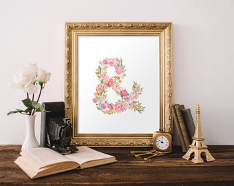 Ampersand Wall Art ampersand decor | etsy Ampersand Wall Art ampersand decor | etsy