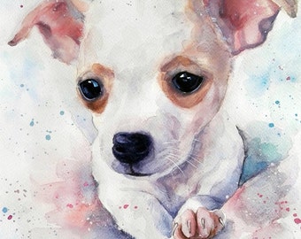 Custom Dog portrait Custom Dog Painting Custom Pet portrait Watercolor Painting Original Painting Christmas gifts for mom