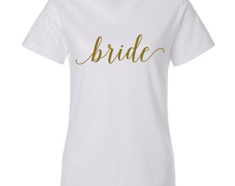 Unique bridal t shirts related items | Etsy