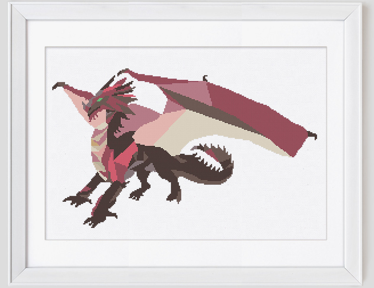 Dragon cross stitch pattern dragon counted cross stitch