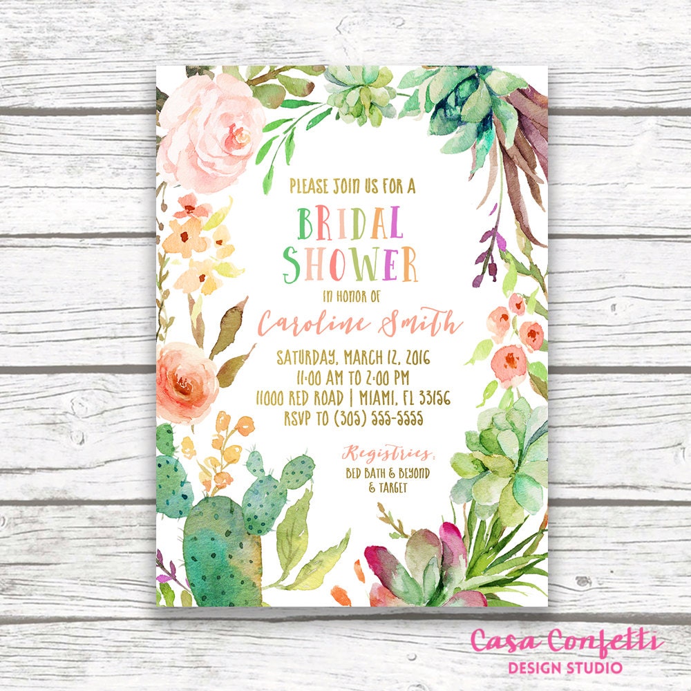 Fiesta Themed Wedding Invitations 8