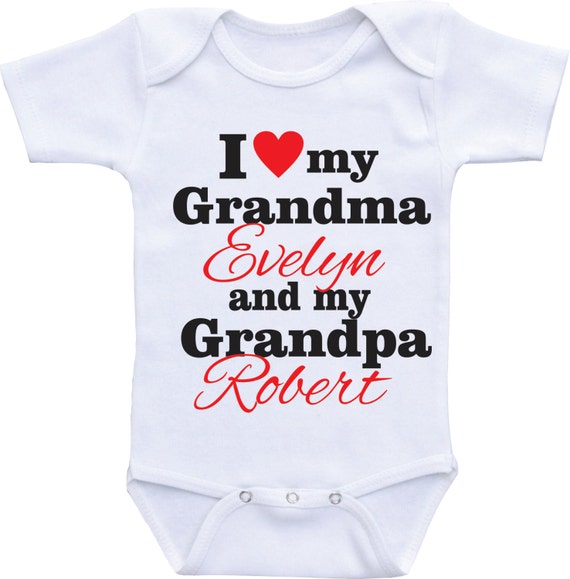 I love my Grandma and Grandpa Onesie for