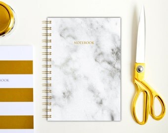 A5 Notebook Gold Marble Notebook Notebook Handmade Simple Journal Diary Planner Sketchbook Gift Writer School 5.8 x 8.3 in
