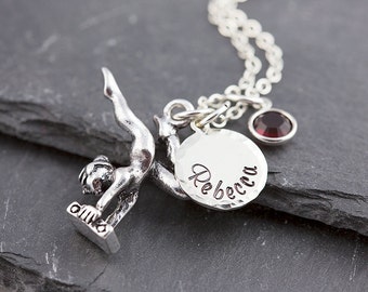 Turnen Schlüsselanhänger - Silberner Glücksbringer Für Turnerinnen