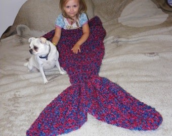 Crochet Mermaid Tail Blanket, Crochet Mermaid Blanket, Adult Mermaid Tail Blanket, Kids Mermaid Tail blanket, Mermaid Room Decor, College
