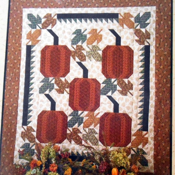 Vintage Harvest Time Quilt Pattern 64 by 70 cover Autumn