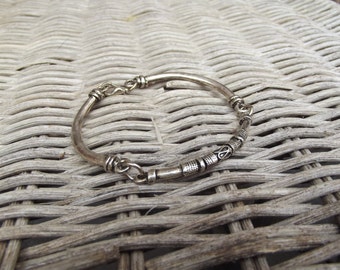 Silver men bracelet, silver bracelet cuff, silver tribal bangle, boho bracelet, ethnic cuff, indian bracelet, tribal bracelet.
