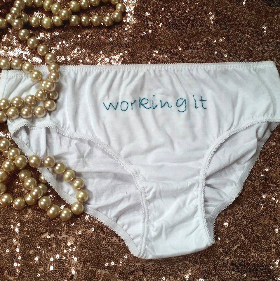 Working It Pants ladies underwear womens panties white