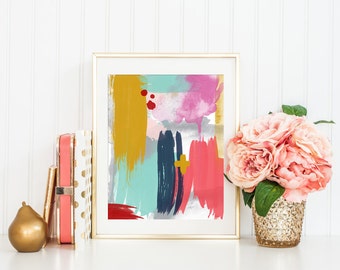 Abstract Art Printable Art Print, Modern Abstract Art, Modern Nursery Decor, Modern Art Printable, Modern Minimalist Office Decor, 8x10, #5
