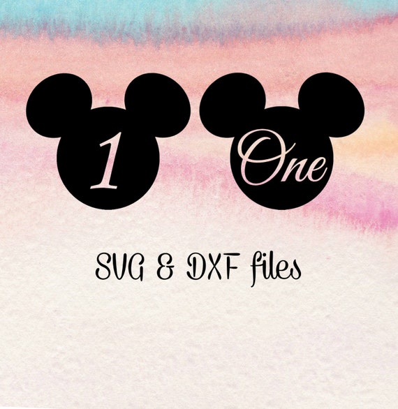 I am One SVG cut file Mickey Mouse SVG 1st Birthday Cut