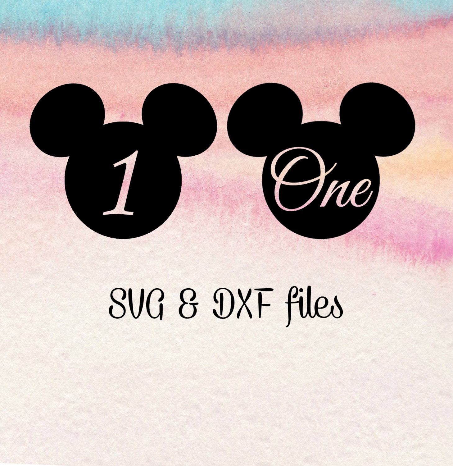 Download I am One SVG cut file Mickey Mouse SVG 1st Birthday Cut