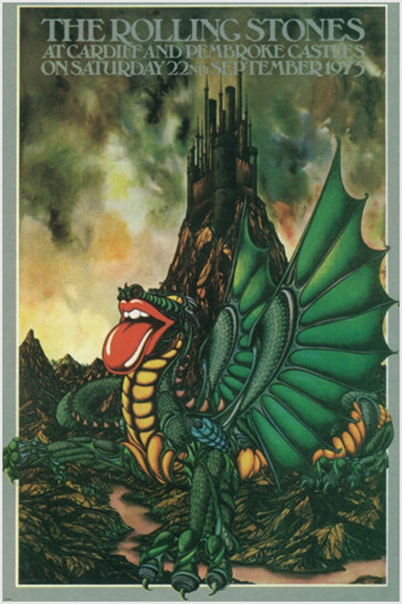 The Rolling Stones Cardiff And Pembroke Castles Poster Rock