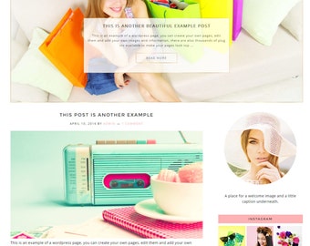 Responsive Wordpress Theme - Genesis Child Theme - Hello Darling - Wordpress Template - Wordpress Blog - Blog Design