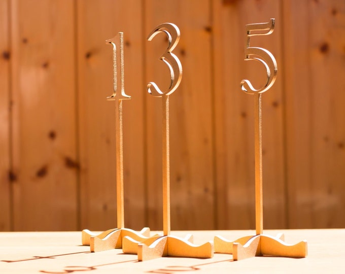 Table Numbers, Wedding Table Numbers, Custom Table Names 12" in height