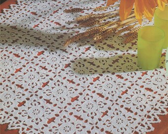 Doily PDF Crochet Pattern : Doiley Mat . Tray Cloth . Small Tablecloth . Doilies . Instant Digital Download