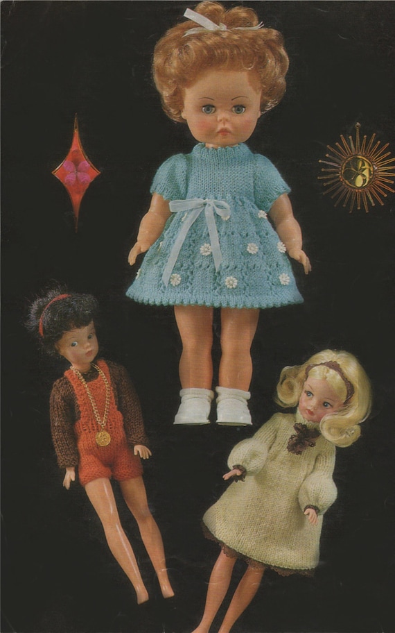 Dolls Clothes PDF Knitting Pattern : 14 inch & 12 inch Dolly