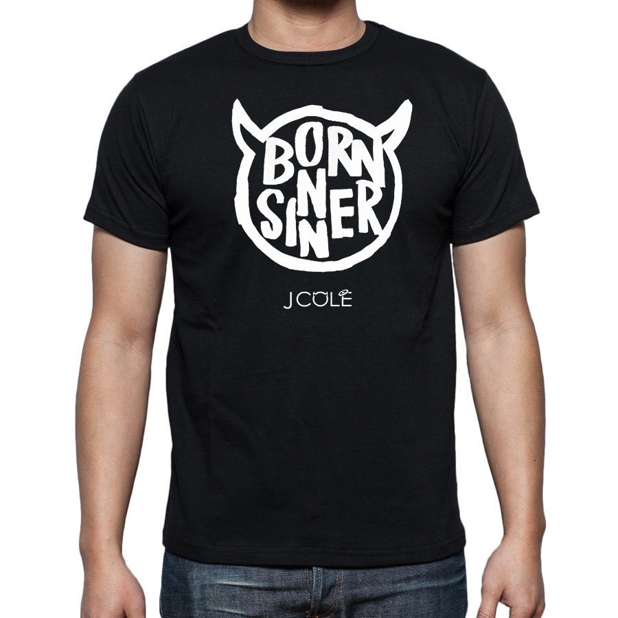 j cole born sinner t shirt