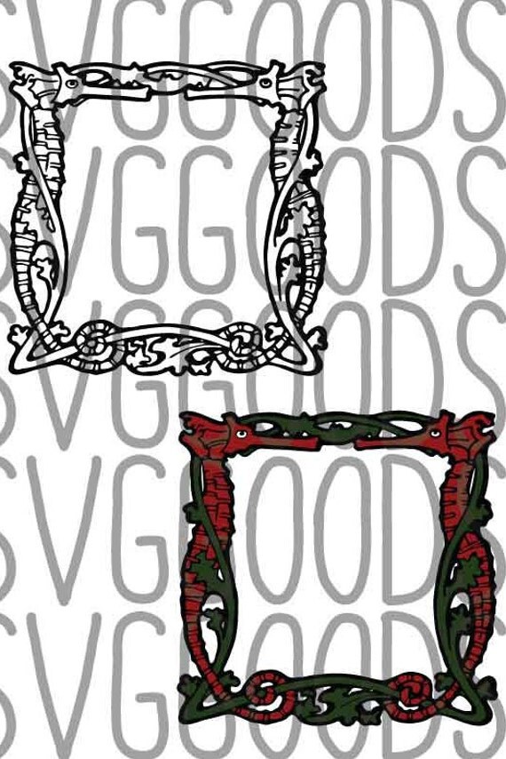 Download Monogram Border SVG Customizable Vintage Nautical by SVGGoods