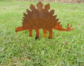 Dinosaur 4 designs Decoration / Dinosaur Metal Art / Garden Decoration / Dino Gift / T-Rex / Stegosaurus / Triceratops / Brachiosaurus