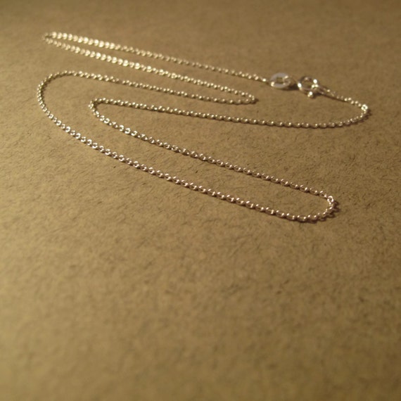 16 Inch Chain Simple Woven Silver Chain with Clasp Dainty