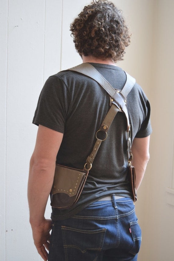 leather holster bag mens