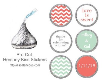 Shades of Wine Stickers for Candy Kisses 88 Hershey Kiss
