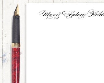 personalized notePAD - PERFECTLY BEAUTIFUL - letter writing paper - womens stationery - pretty stationary - cards for couple