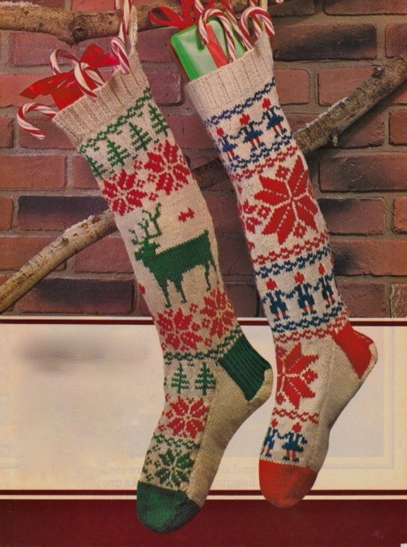 Scandinavian Christmas STOCKING KNITTING PATTERNS