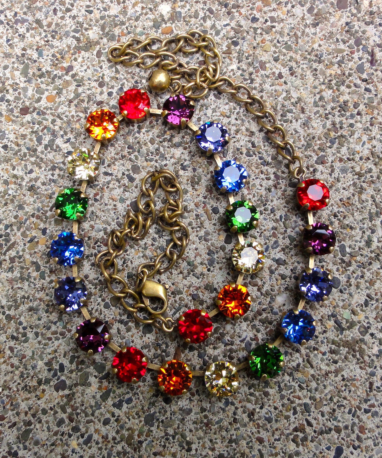 Swarovski rainbow necklace Clearance