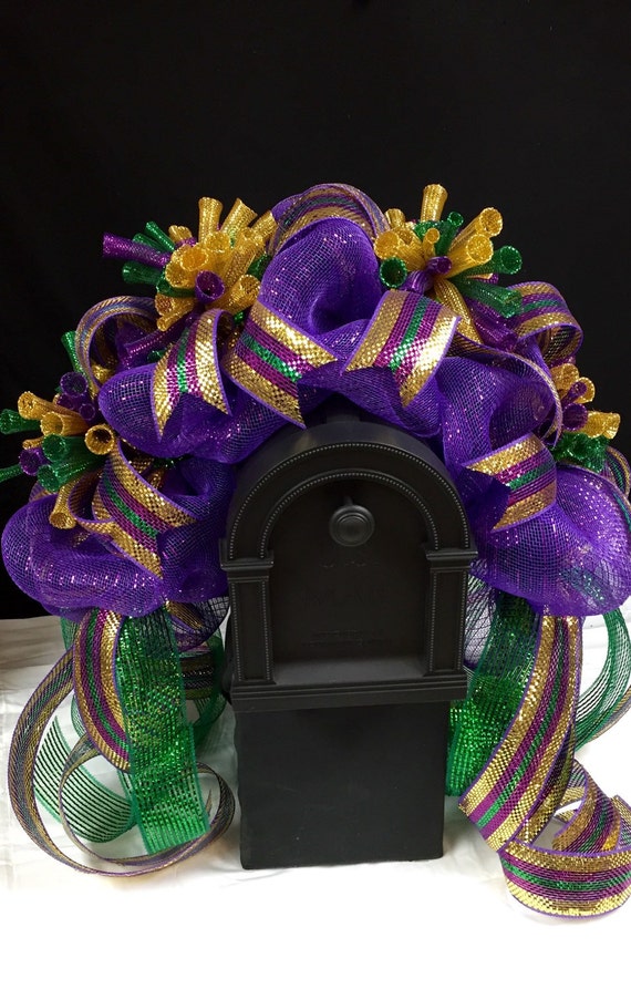 mardi gras mailbox decorations