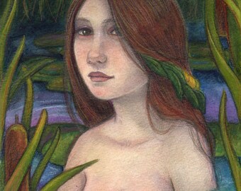 Night Nymph....Original 8x10 Painting