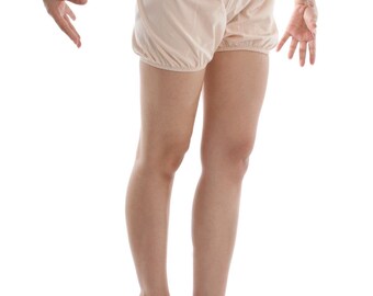 RTBU India Iyengar Yoga Dance Ballet Practice Pilates Cotton Bloomer Shorts Nude