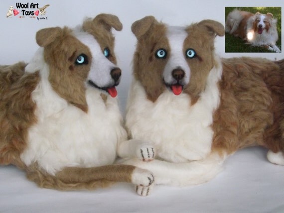 red merle australian shepherd plush