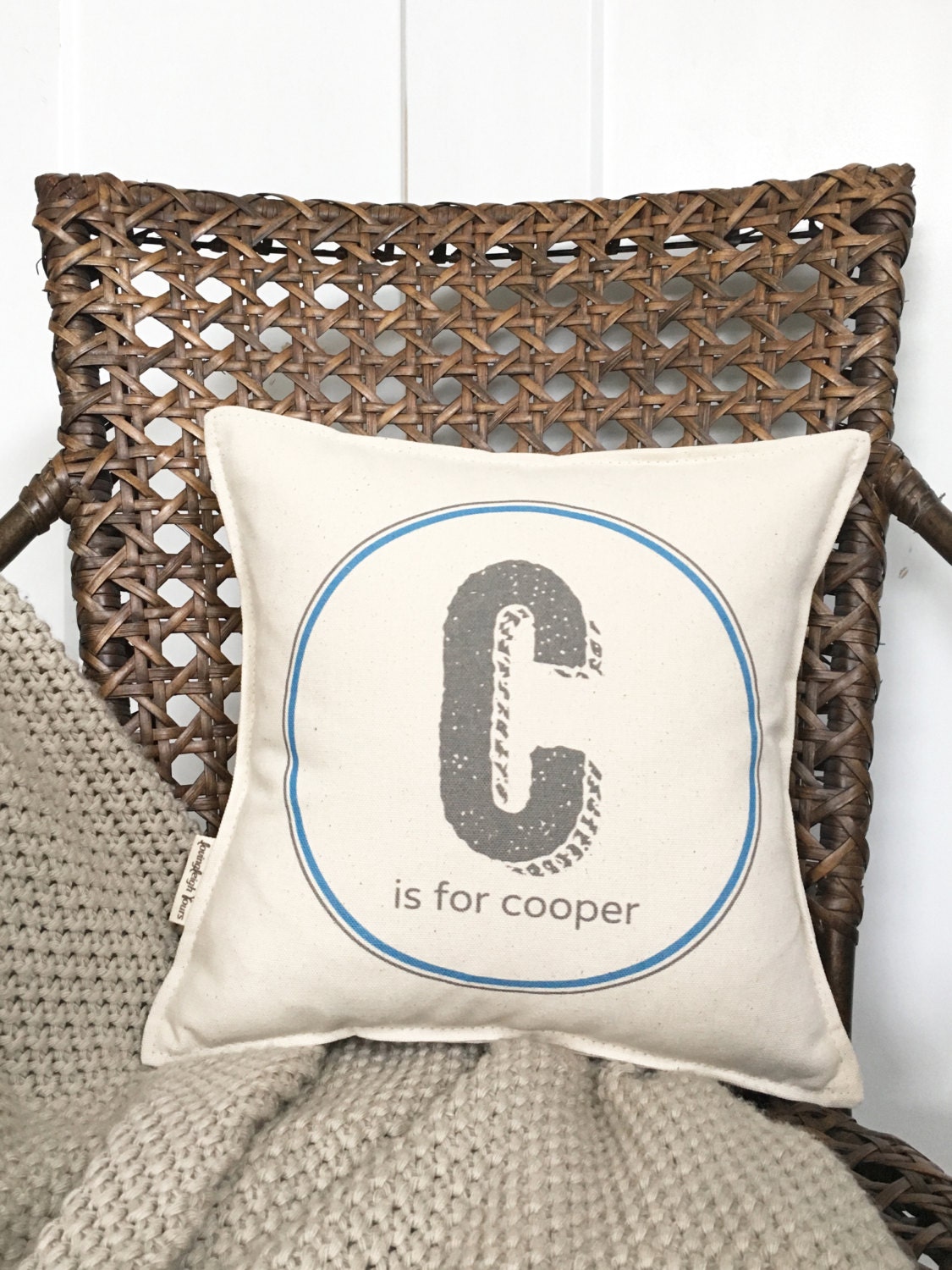 12 A is For Alphabet Pillow Choose Your Letter Baby