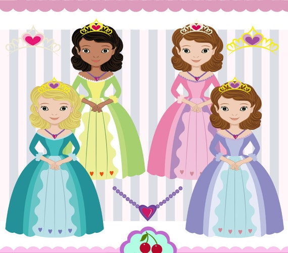 Princess Digital Clipart Set for-Personal and Commercial