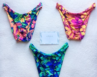 Customize Your Kini Reversible High Leg Bikini Bottoms