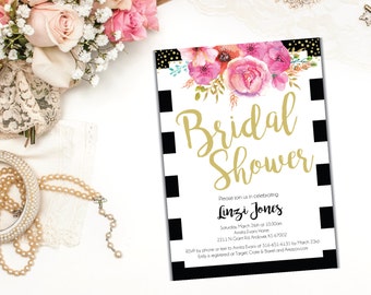 Big Hat Bridal Shower Invitations 8