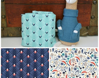 Organic Mini Co-Sleeper, Organic Co-Sleeper, Organic Pack n Play, Organic Mini Crib Sheet, Deco, Aqua, Turquoise, Indigo, Coral