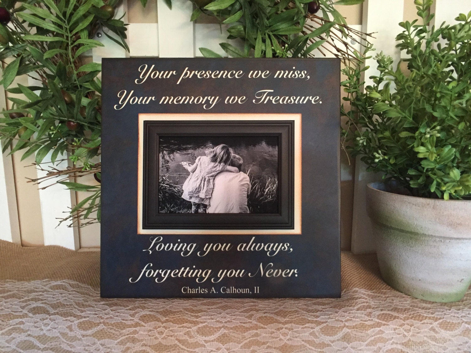 Bereavement Gift Lost Loved One In-Memory Plaque Your