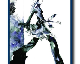Archival Art Prints of Watercolour Fashion Illustration, Fashion Art Prints