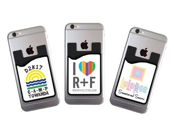 Custom Cell Phone Card Caddy Phone Wallet With Your Logo Card Holder ID Credit Card Student ID Marketing Promotional Item For Your Business