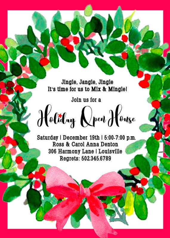 Wreath Making Party Invitation 4