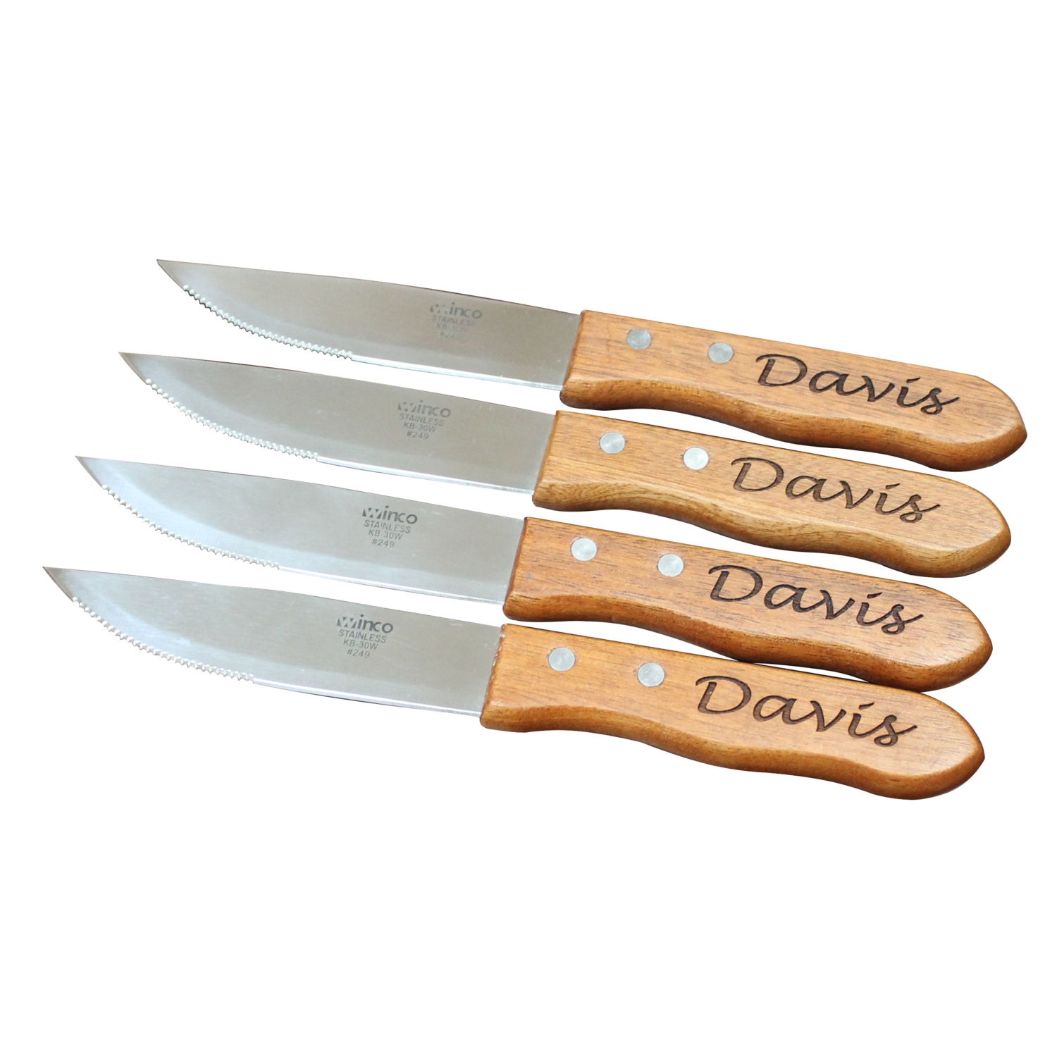 Steak Knife Set Personalized Steak Knives Wood Handle