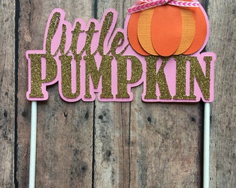 Little Pumpkin Cake Topper