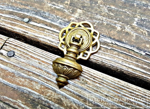 Teardrop Pulls Gold Drawer Pulls Victorian Decor Furniture