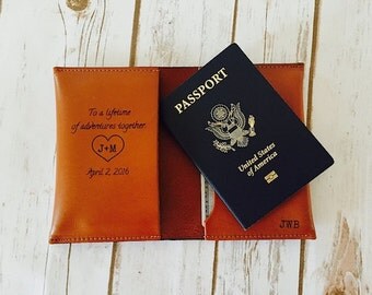 The Perfect Wedding Gift, Passport Cover Holder, Husband Gift, Groom Gift From Bride, Lifetime of Adventures Passport, Bride to Groom